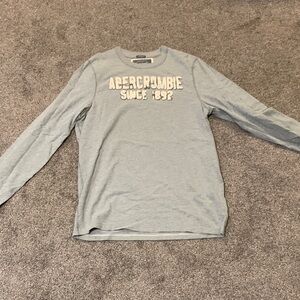 Abercrombie & Fitch Gray Crew Neck Shirt